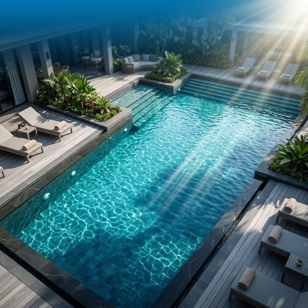 Commercial pool equipment installation